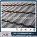 2016 África tipo revestimento de pedra telhado telha de aço linha de produção de telha plana